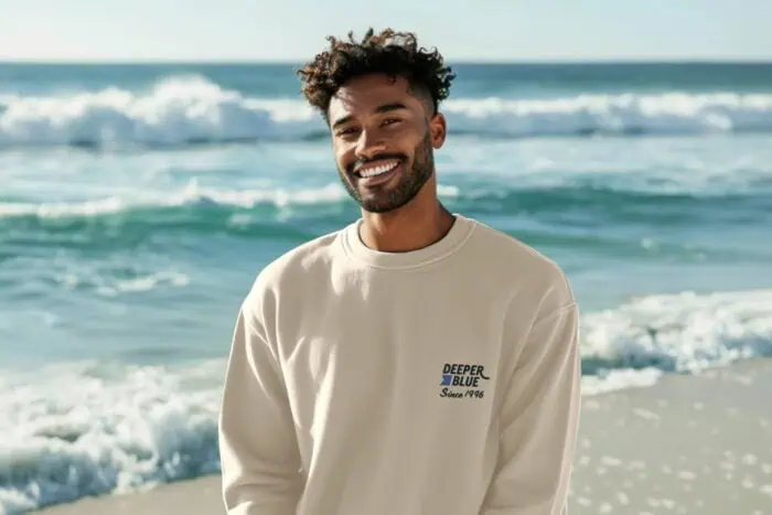 Free Shipping on DeeperBlue Clothing: All Orders, All Weekend Scuba Sweatshirt